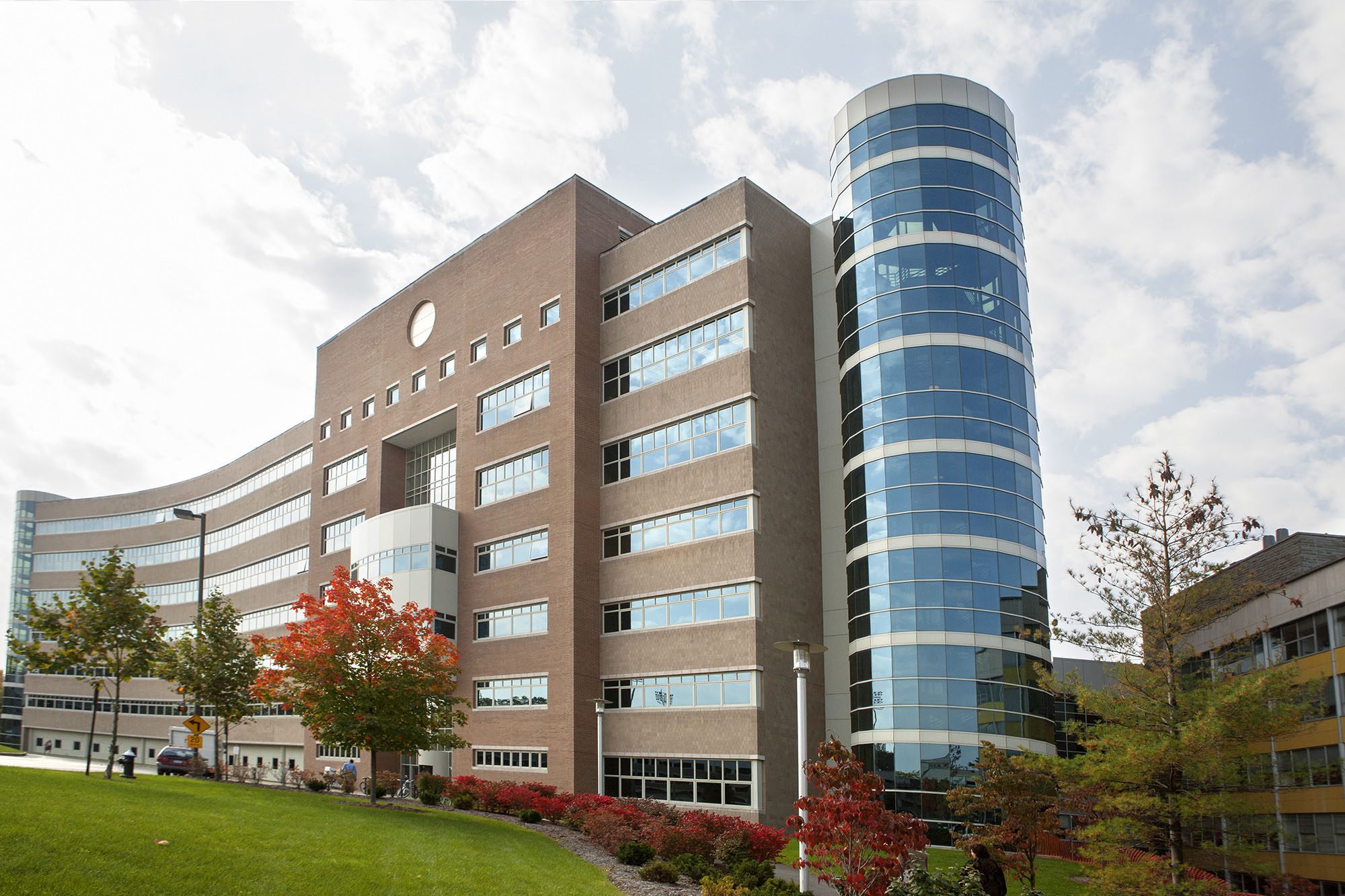 Rhodes Hall in fall.