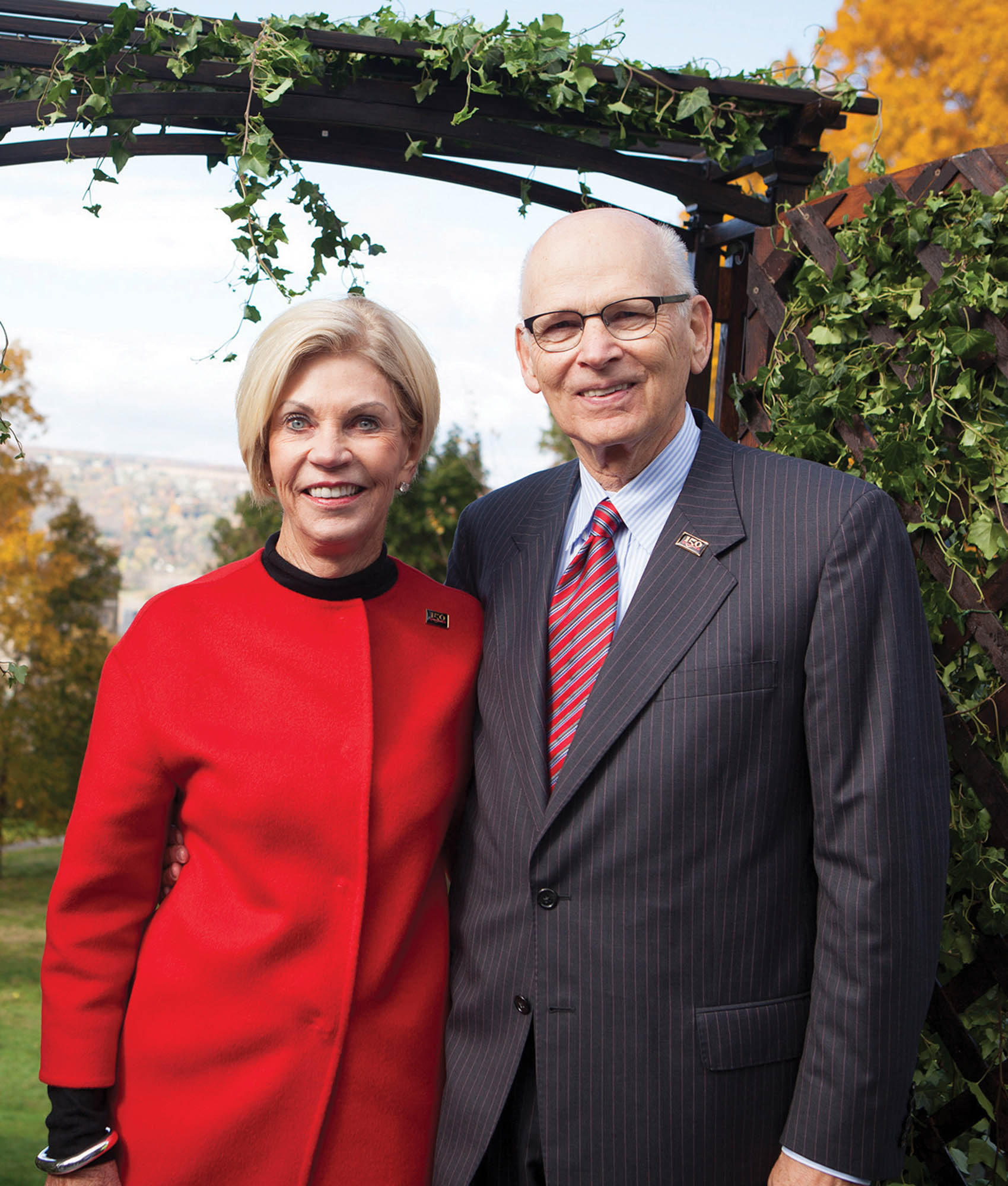 Nancy and Peter Meinig at the Sesquicentennial Grove Dedication.