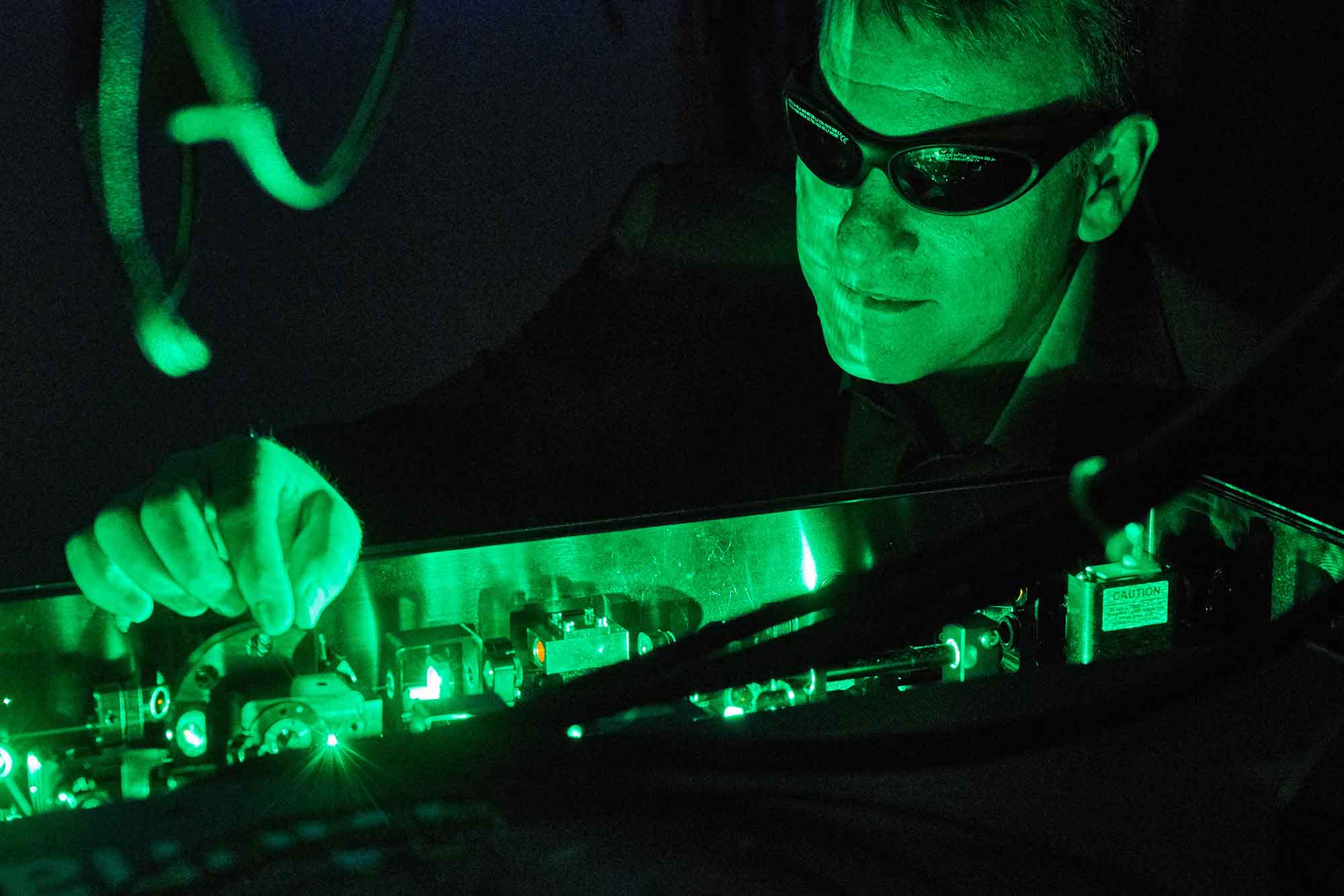 Chris Schaffer works with lasers