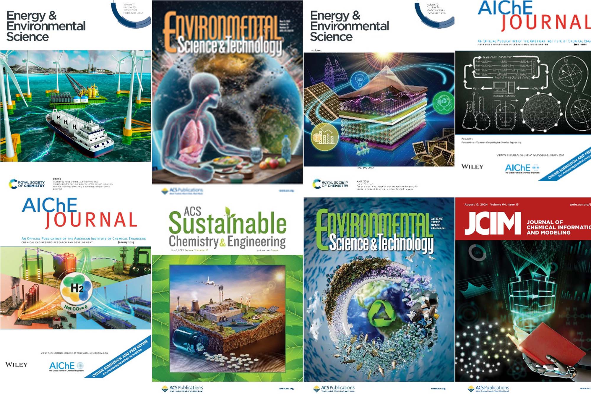 A collection of scientific journal covers by Fengqui You.