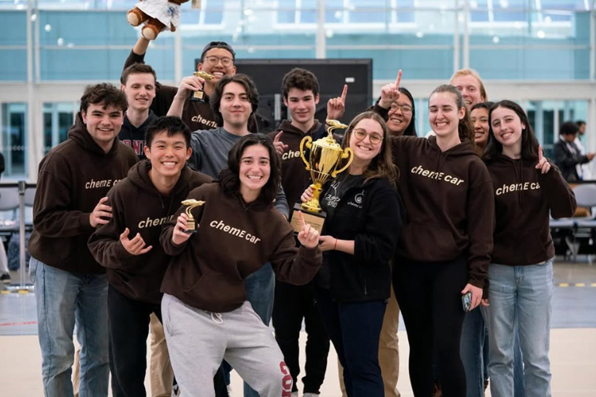 ChemE Car project team holds trophy at the 2024 national championship
