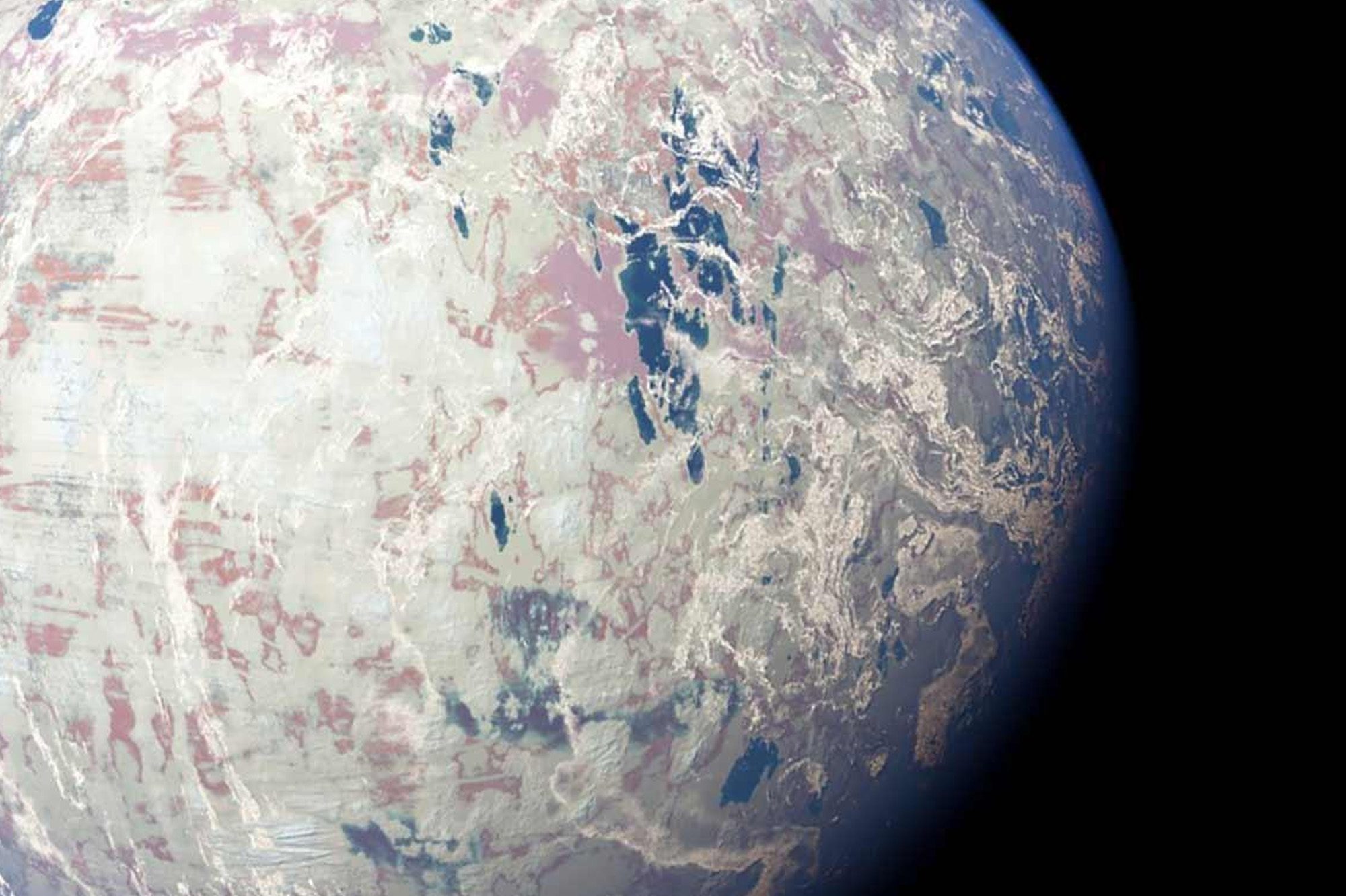 The earth from outer space