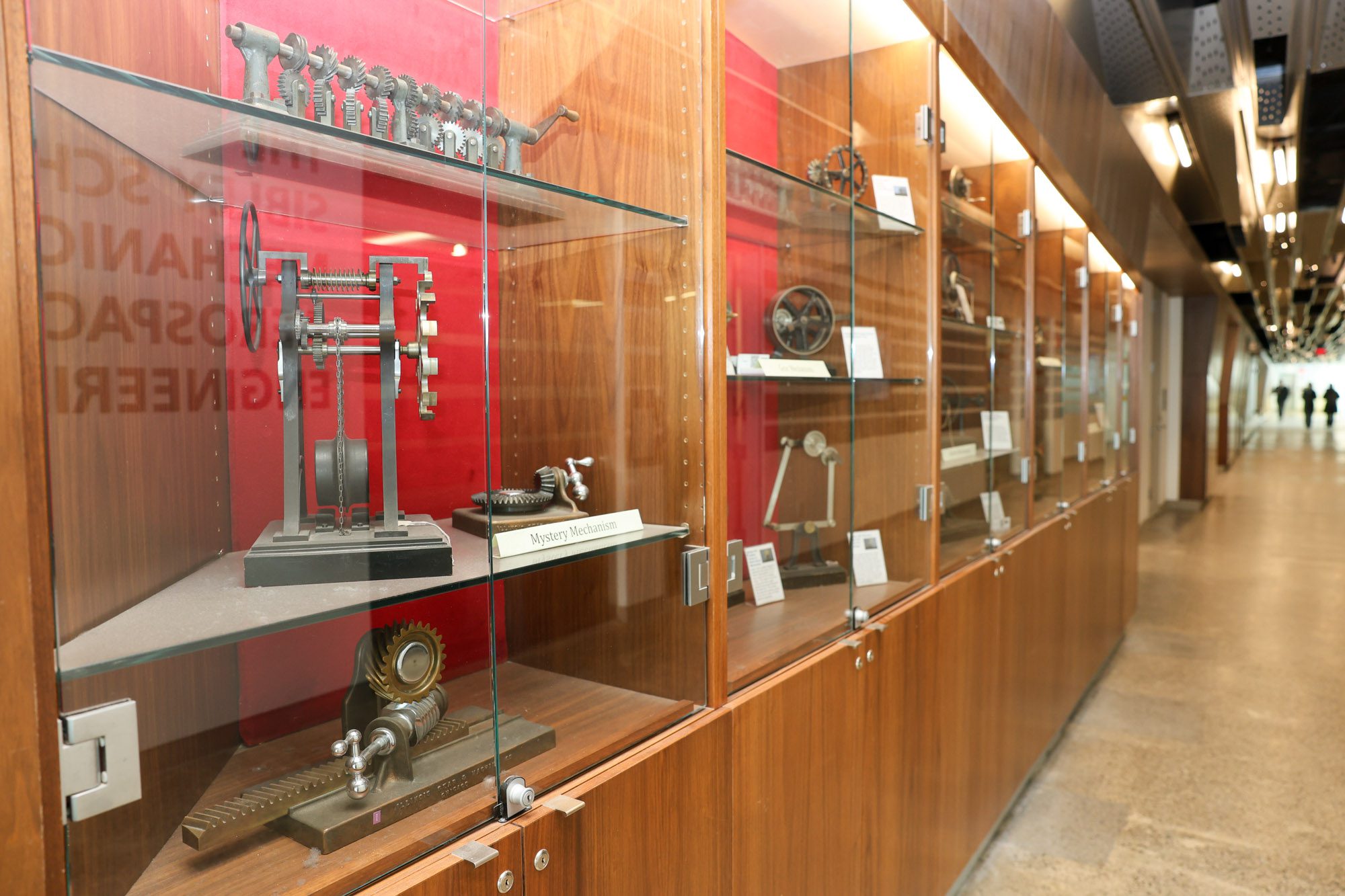 Part of the Ruleaux Collection is displayed in Upson Hall
