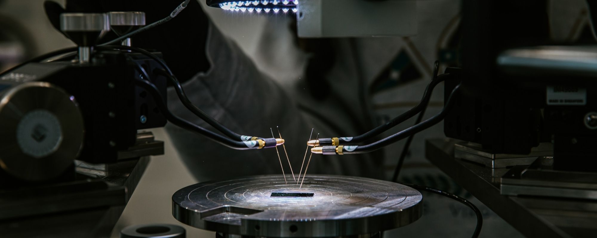 Student working in Professor Judy Cha's research lab