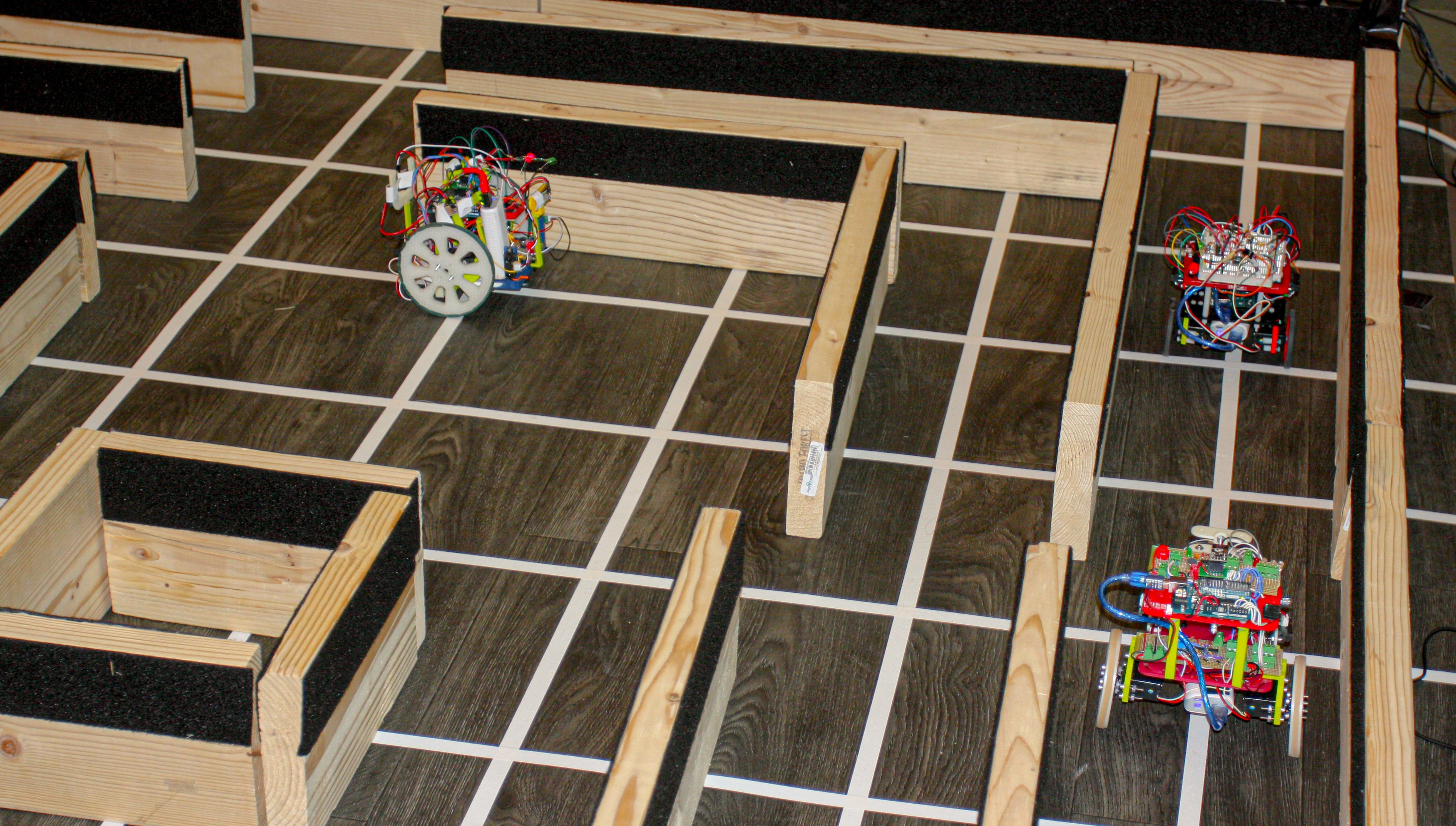 Robots created by ECE students