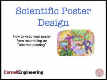 front slide of scientific poster presentation