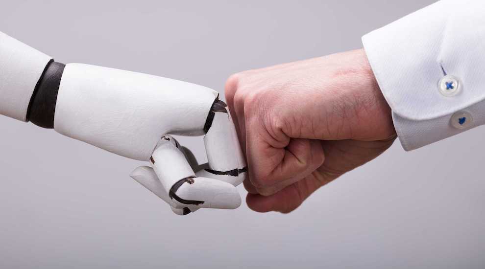 robot hand and human hand dap