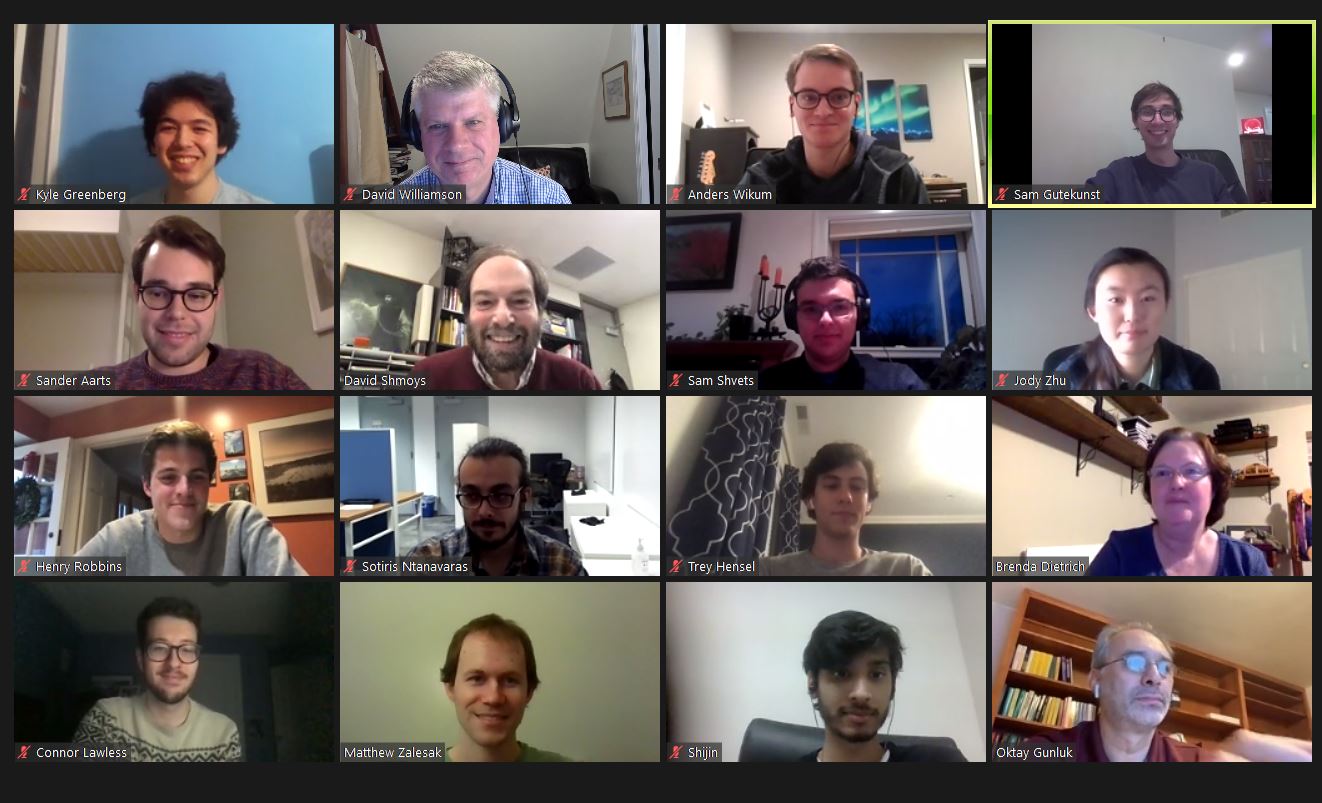 participants in Zoom meeting
