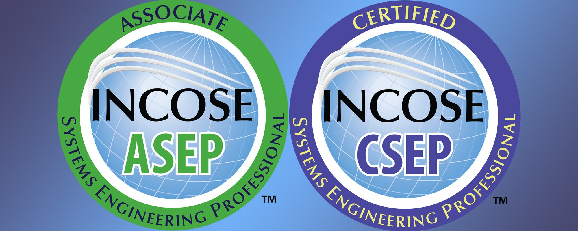INCOSE logos for ASEP and CSEP certifications
