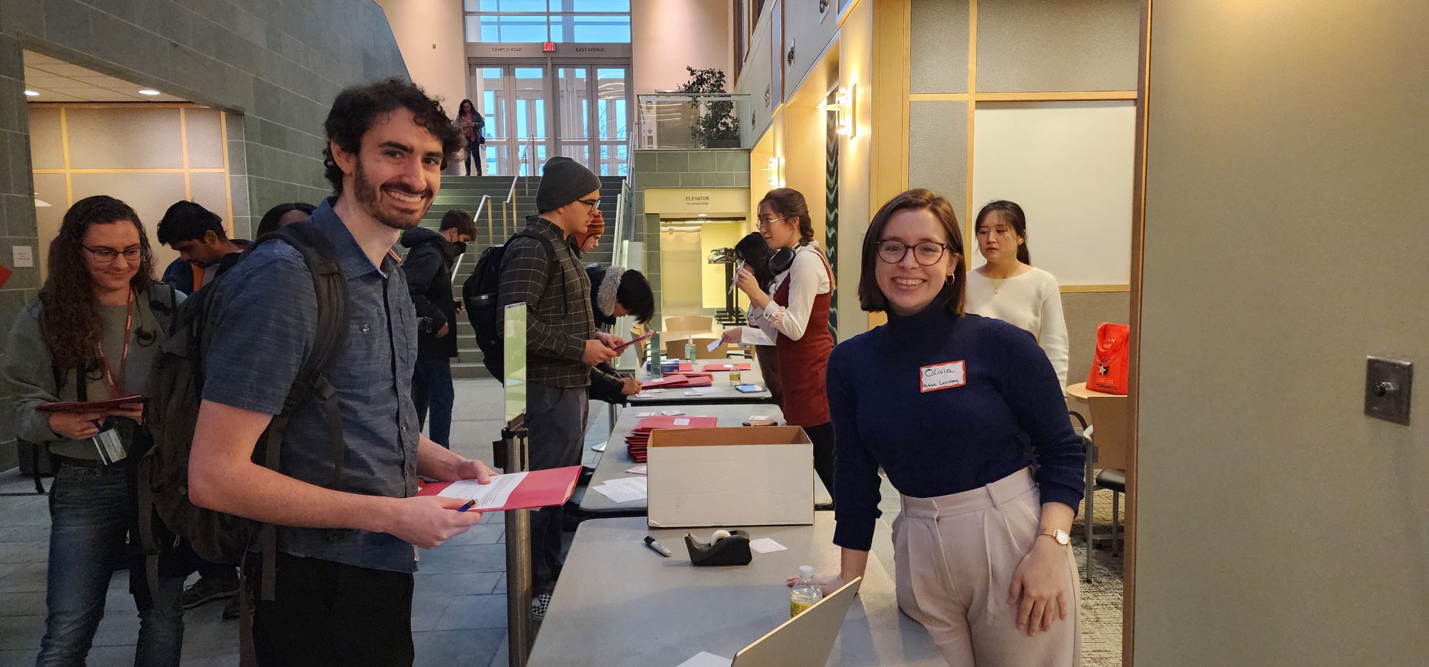 Students attend a training for peer educators