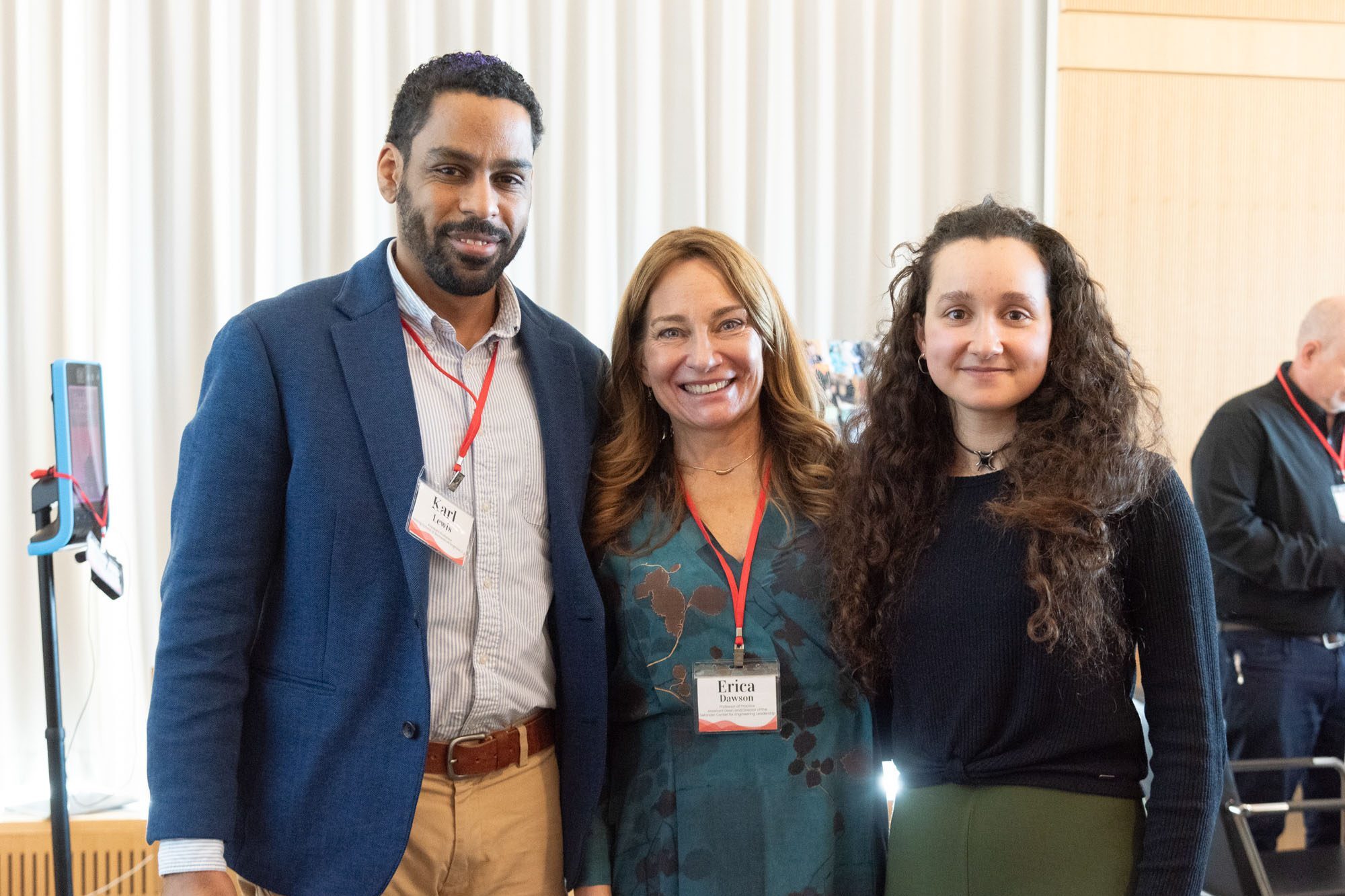 Erica Dawson stands with colleagues at Selander Center celebration
