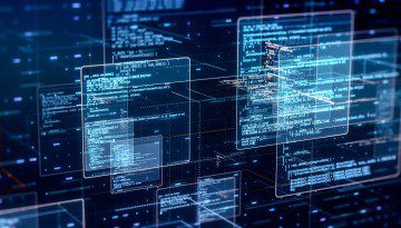 conceptual image of data